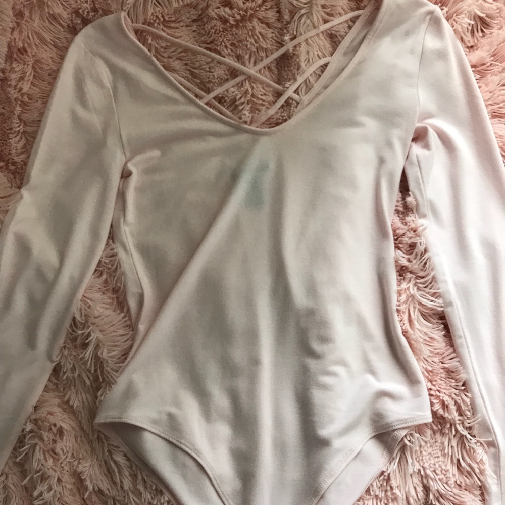 Light Pink One Piece Long Sleeve